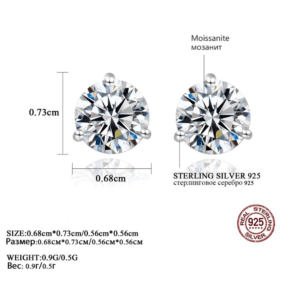 2ct. t.w. Diamond Simple Stud Earrings - Picture 6 of 14